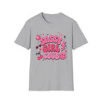 Sassy Girl Club T-Shirt — Retro Pink Bubble Letter Graphic Tee