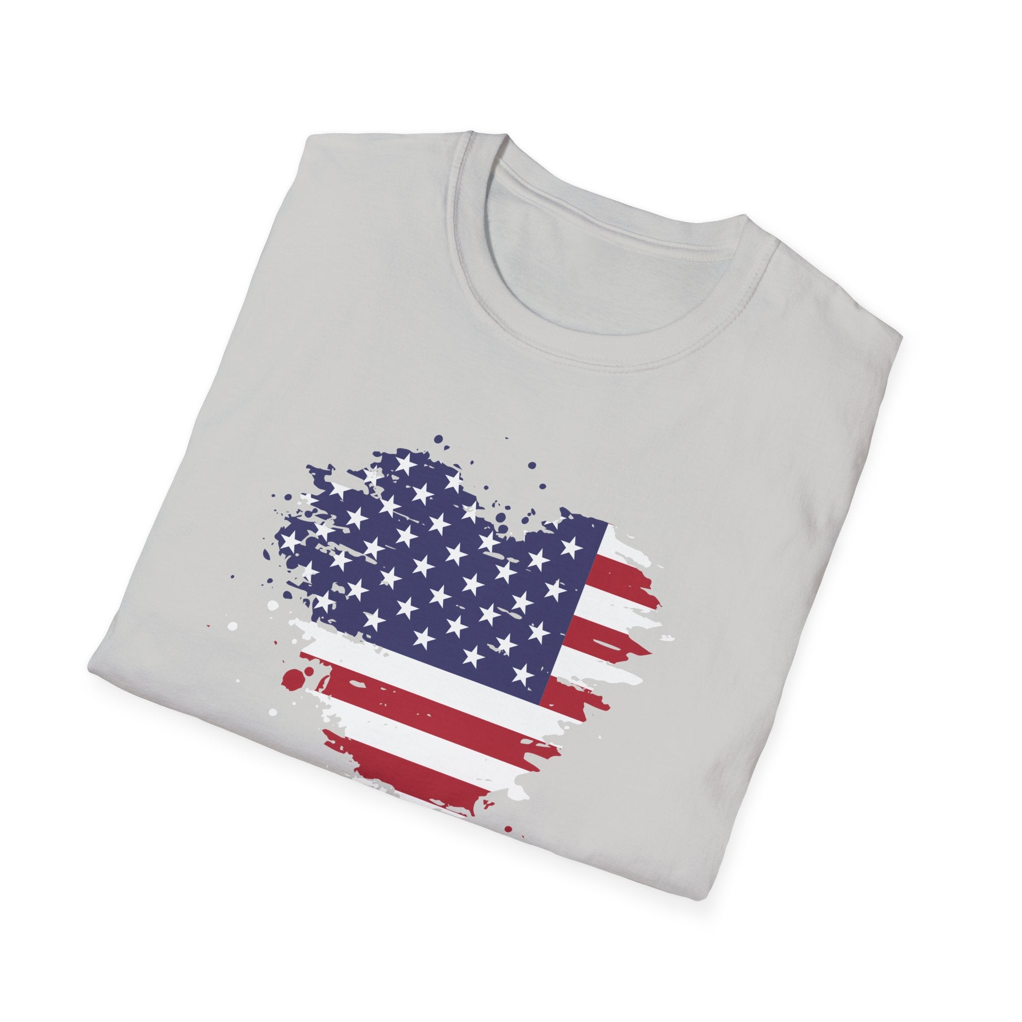 We the People T-Shirt, Distressed Splatter American Flag Tee, Patriotic Constitution Shirt, 4th of July USA Gift, Grunge Flag Shirt