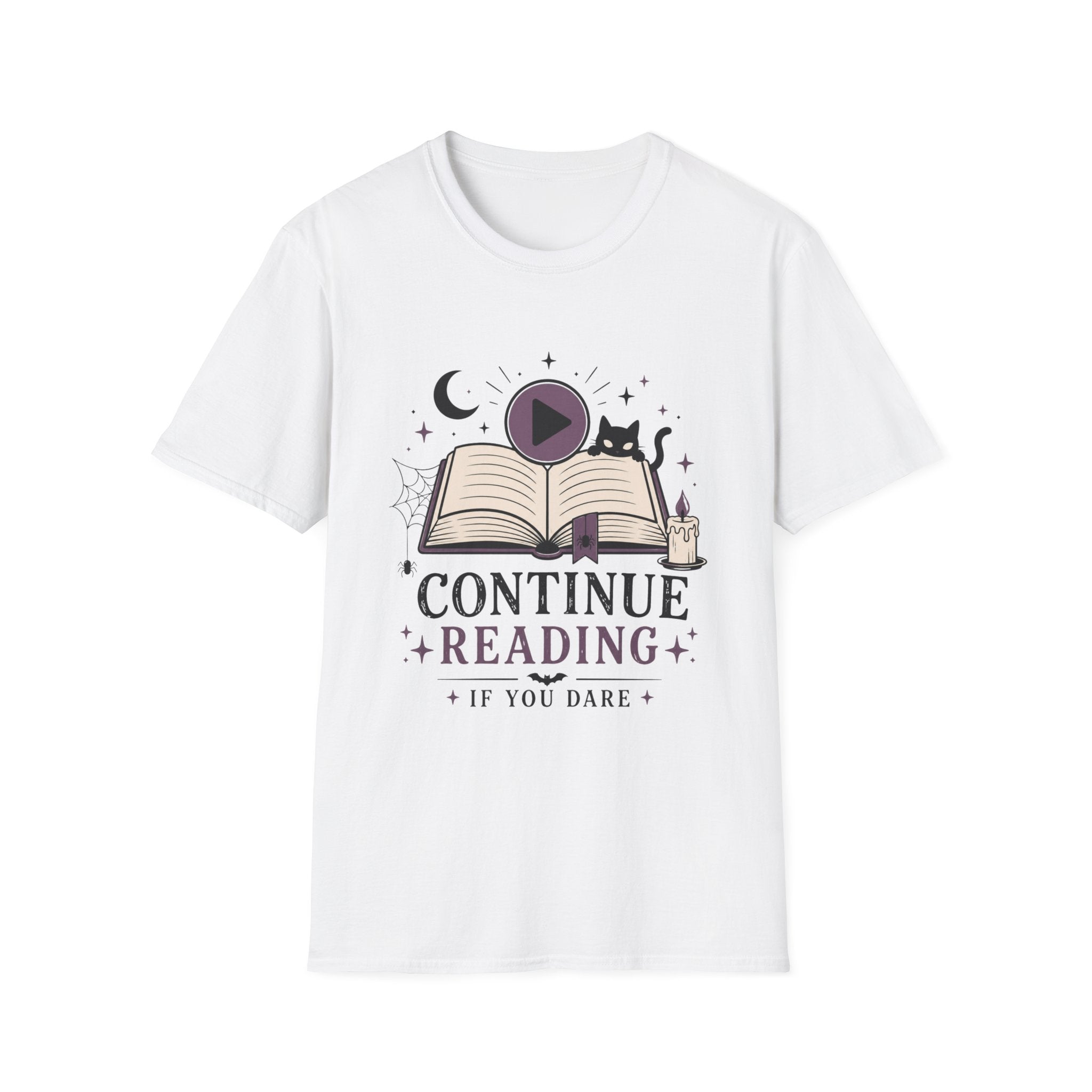 Continue Reading T-Shirt — 'Continue Reading If You Dare' Spooky Book Lover Tee