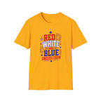 Patriotic Uncles Crew Graphic Tee - 4th of July Red White and Blue Uncle Fireworks cle T-Shirt