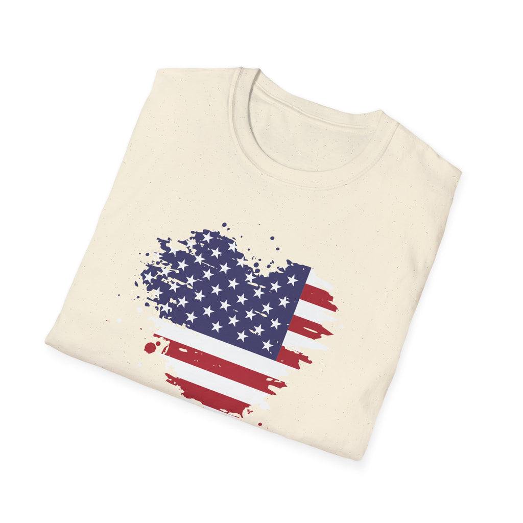 We the People T-Shirt, Distressed Splatter American Flag Tee, Patriotic Constitution Shirt, 4th of July USA Gift, Grunge Flag Shirt