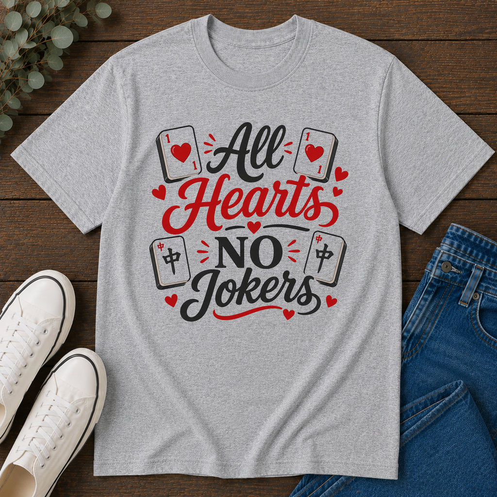 All Hearts No Jokers Mahjong T-Shirt