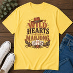 Wild Hearts Play Mahjong Western Graphic T-Shirt