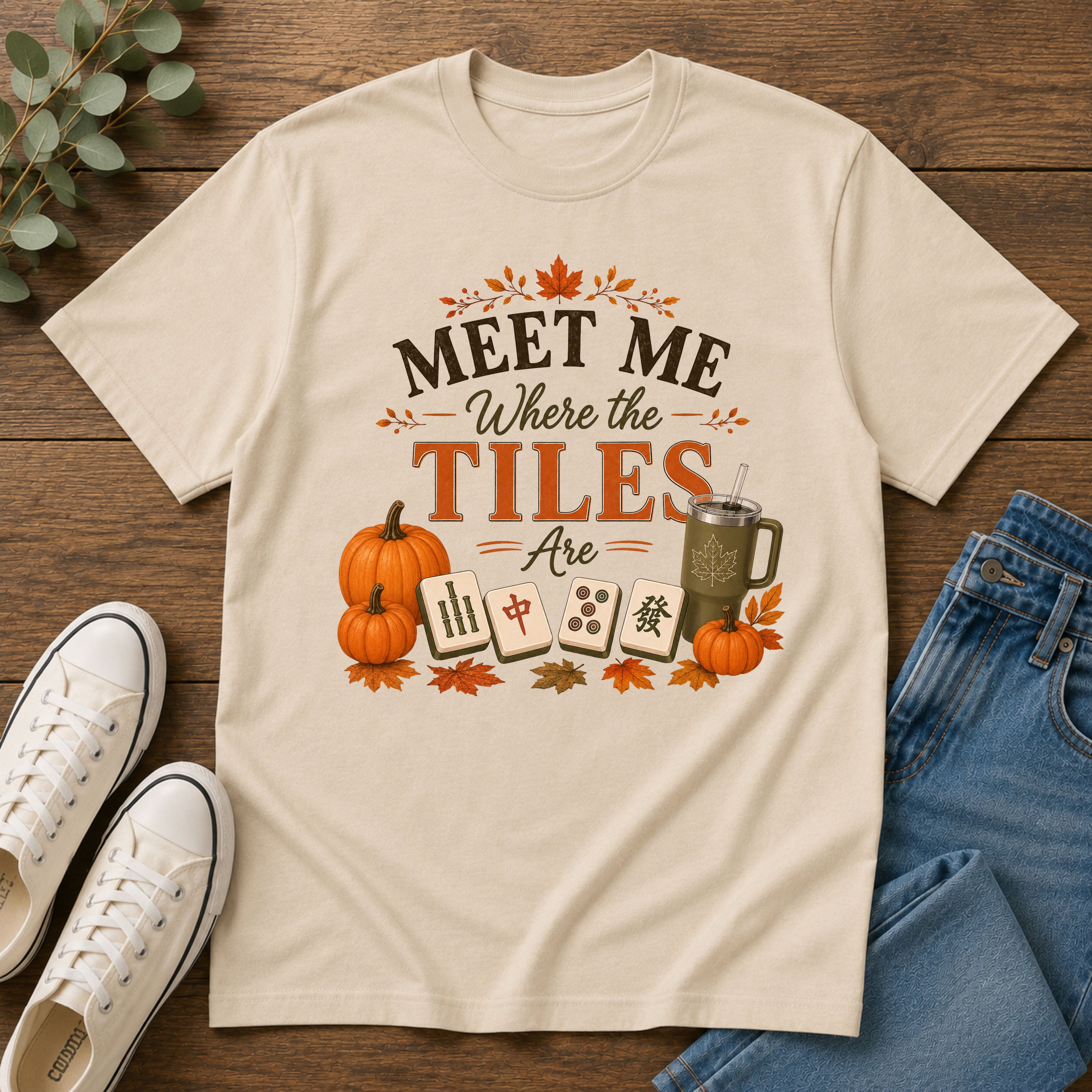 Meet Me Where the Tiles Are Fall T‑Shirt