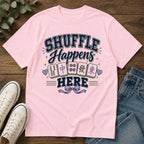 Shuffle Happens T-Shirt — Mahjong Player Tee