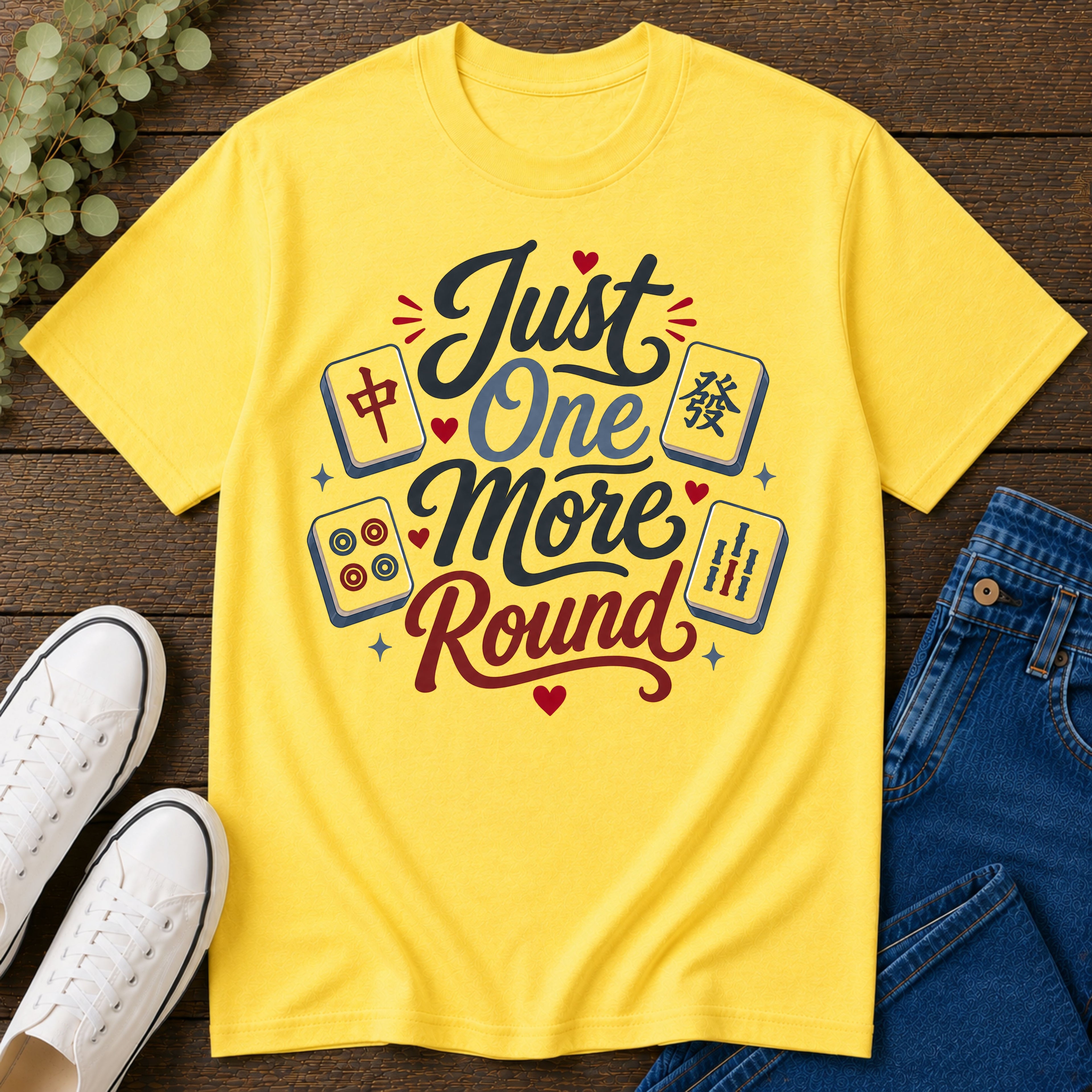 Just One More Round Mahjong T-Shirt