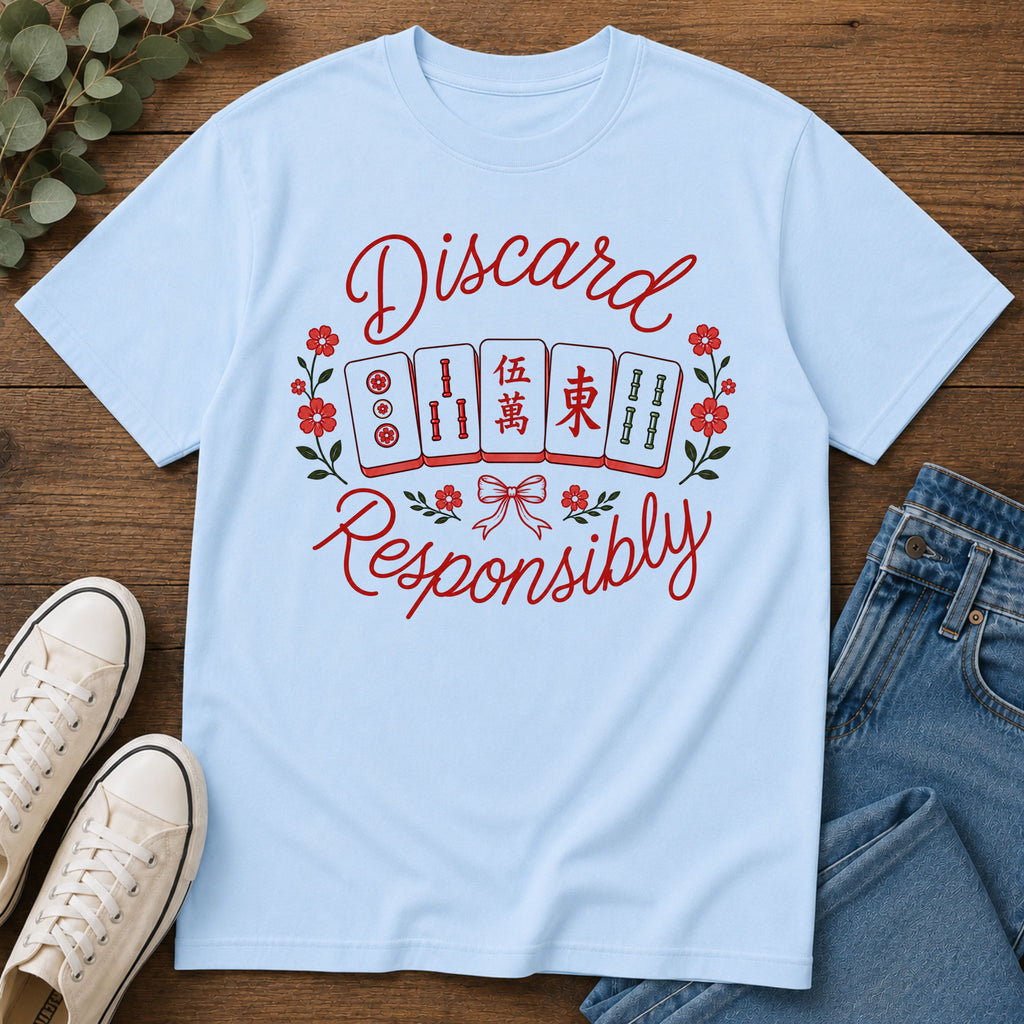 Mahjong 'Discard Responsibly' T-Shirt