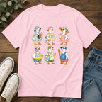 Cute Ducks Beach T-Shirt — Summer Vacation Ducklings Graphic Tee