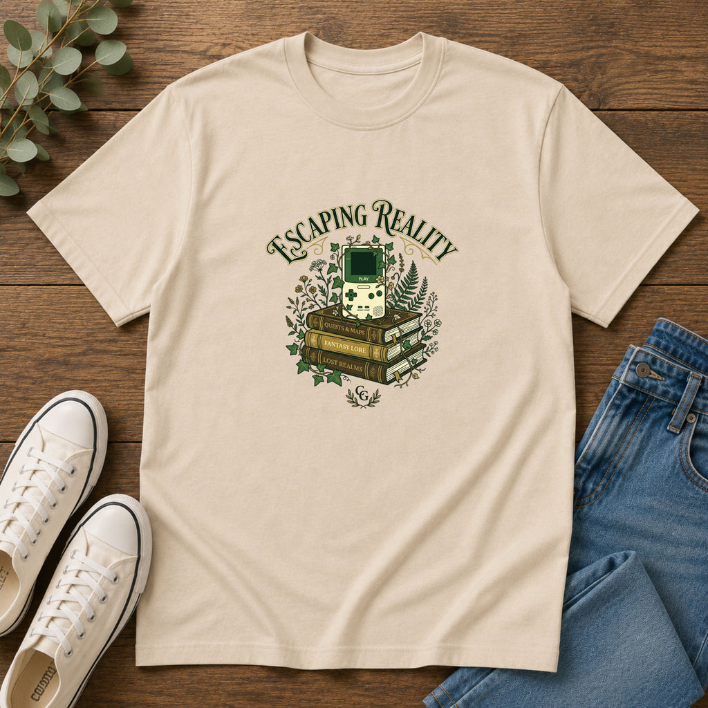 Escaping Reality Book & Game Control Graphic T-Shirt