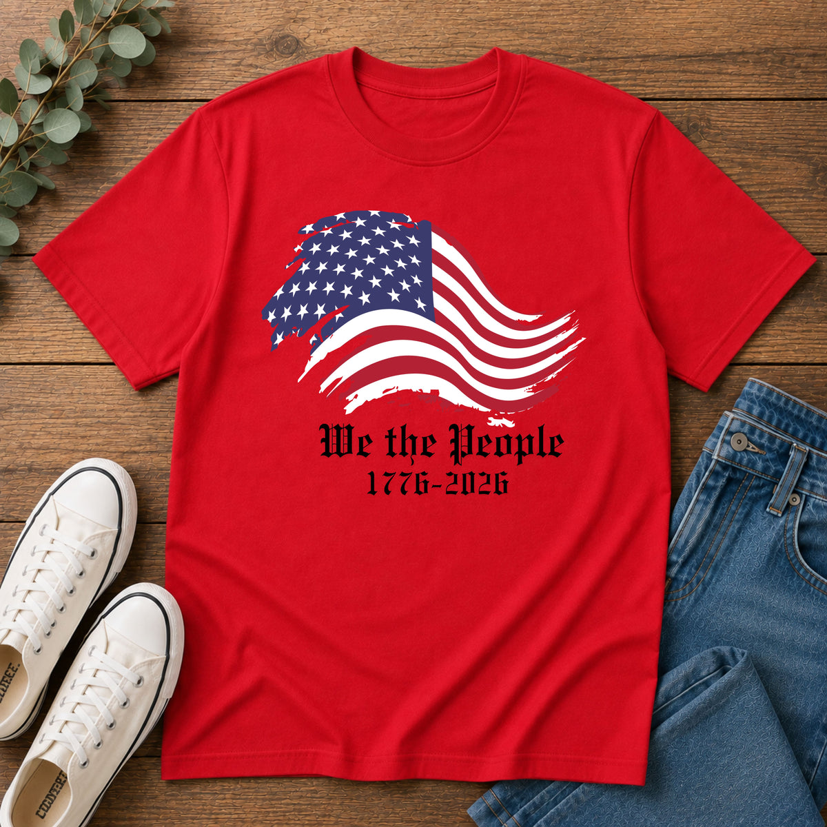 We the People 1776 2026 T-Shirt, America 250th Anniversary Patriotic Flag Tee, Constitution Shirt, 4th of July Gift, USA Pride Shirt